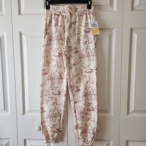 Disney Winnie The Pooh Jogger Pants XXS Cream NWT